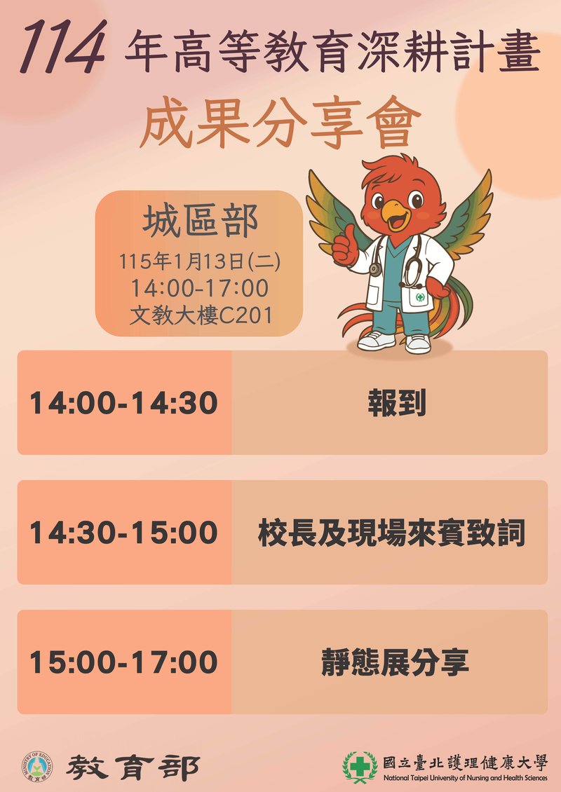 114北護大成果展城區部海報